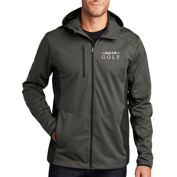 Port Authority® Active Hooded Soft Shell Jacket - Embroidered Logo ** Add Name for $5! ** Thumbnail