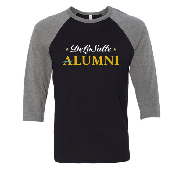 BELLA + CANVAS - Unisex Three-Quarter Sleeve Baseball Tee - Printed Logo Thumbnail