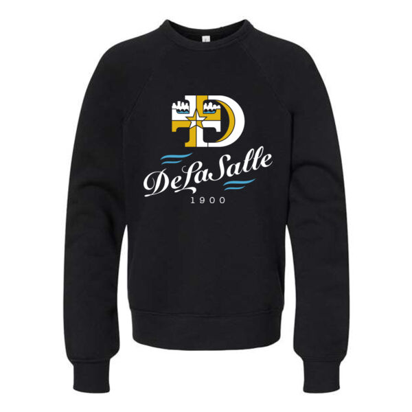 BELLA + CANVAS - Youth Sponge Fleece Crewneck Sweatshirt - Printed Logo Thumbnail