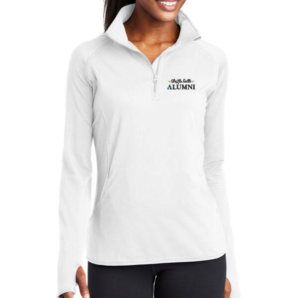 Sport-Tek® Ladies Sport-Wick® Stretch 1/2-Zip Pullover - Embroidered Logo Thumbnail