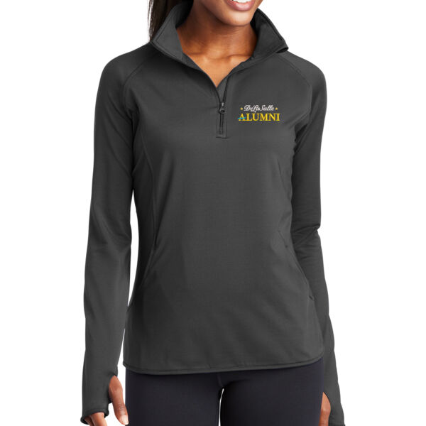 Sport-Tek® Ladies Sport-Wick® Stretch 1/2-Zip Pullover - Embroidered Logo Thumbnail