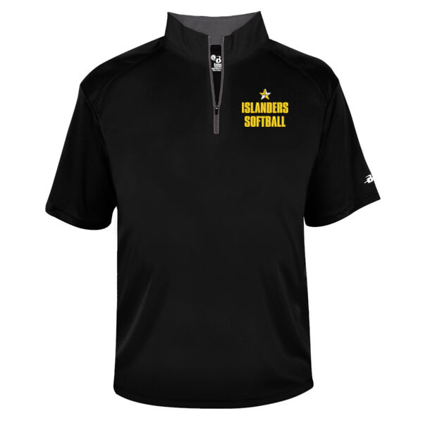 Badger - B-Core Quarter-Zip T-Shirt - Embroidered Logo ** Add Name for $5! ** Thumbnail