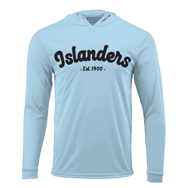 Paragon - Youth Bahama Performance Hooded Long Sleeve T-Shirt - Printed Logo Thumbnail