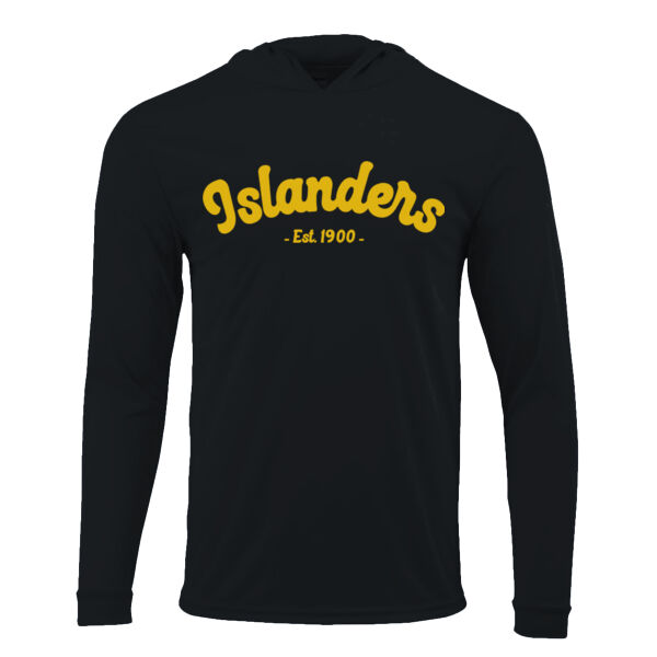 Paragon - Youth Bahama Performance Hooded Long Sleeve T-Shirt - Printed Logo Thumbnail