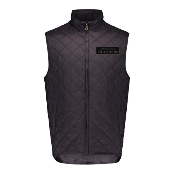 Weatherproof - Men's Vintage Diamond Quilted Vest - Faux Leather Patch Thumbnail