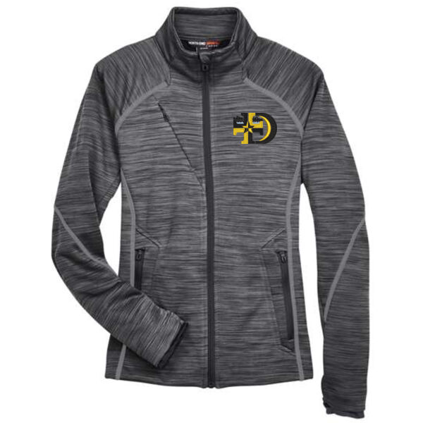 North End - Women's Flux Mélange Bonded Fleece Jacket - Embroidered Logo Thumbnail