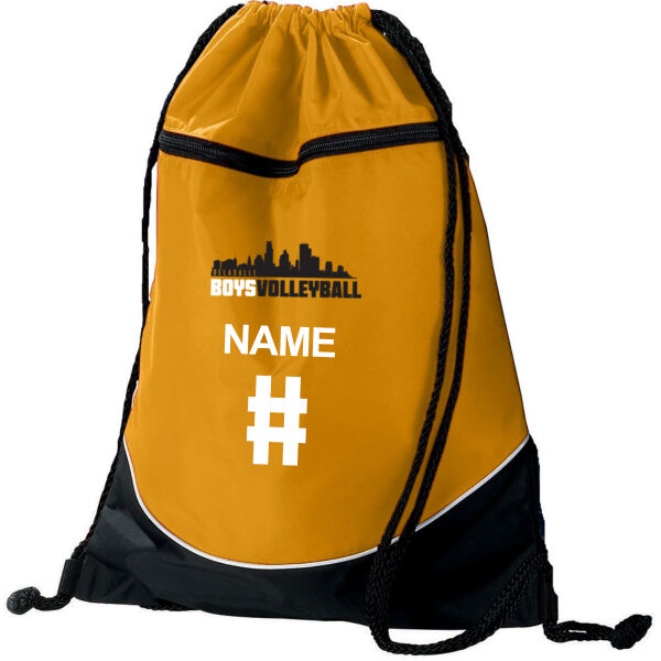 Augusta Sportswear - Tri-Color Drawstring Backpack - Printed Logo **Add Name & Number For $5** Thumbnail