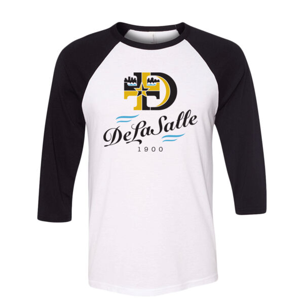 BELLA + CANVAS - Unisex Three-Quarter Sleeve Baseball Tee - Printed Logo Thumbnail