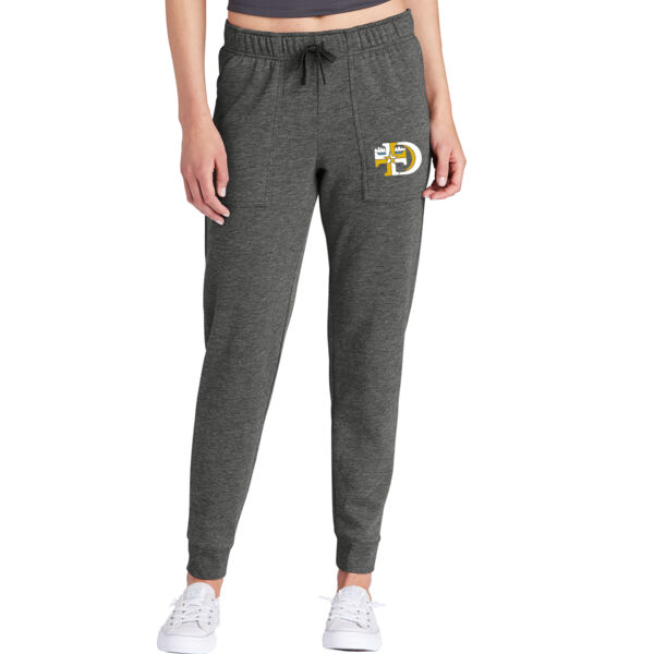 Sport-Tek ® Ladies PosiCharge ® Tri-Blend Wicking Fleece Jogger - Printed Logo Thumbnail