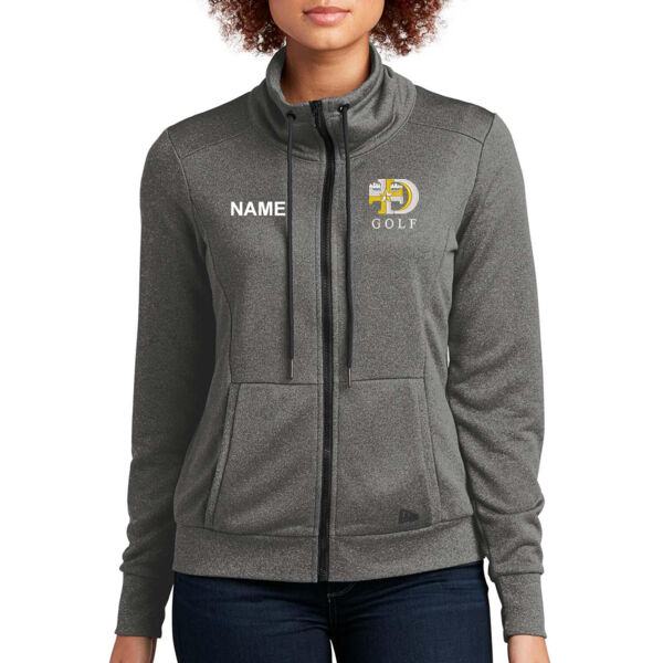 New Era ® Ladies Performance Terry Full-Zip Cowl - Embroidered Logo ** Add Name for $5! ** Thumbnail