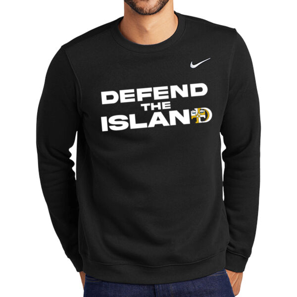 Nike Club Fleece Crew - Printed Logo ** Add Name for $5! ** Thumbnail