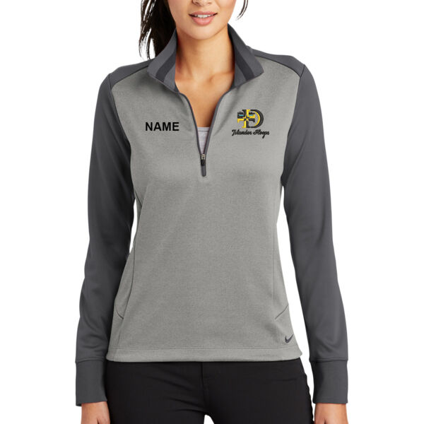 Nike Ladies Dri-FIT 1/2-Zip Cover-Up - Embroidered Logo ** Add Name for $5! ** Thumbnail