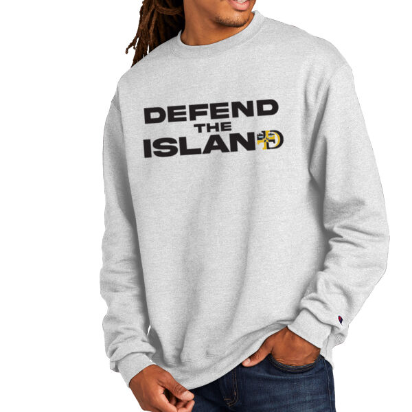 Champion® Powerblend Crewneck Sweatshirt - Printed Logo ** Add Number for $5! ** Thumbnail