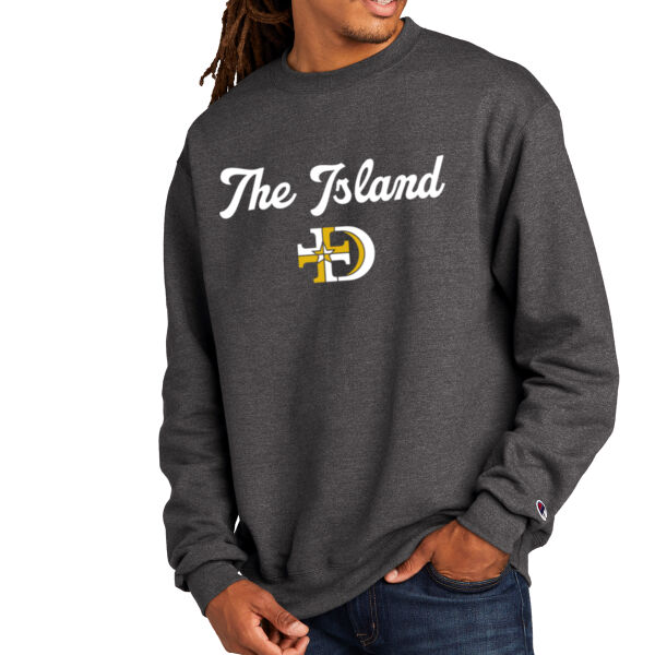 Champion® Powerblend Crewneck Sweatshirt - Printed Logos ** Add Number for $5! ** Thumbnail
