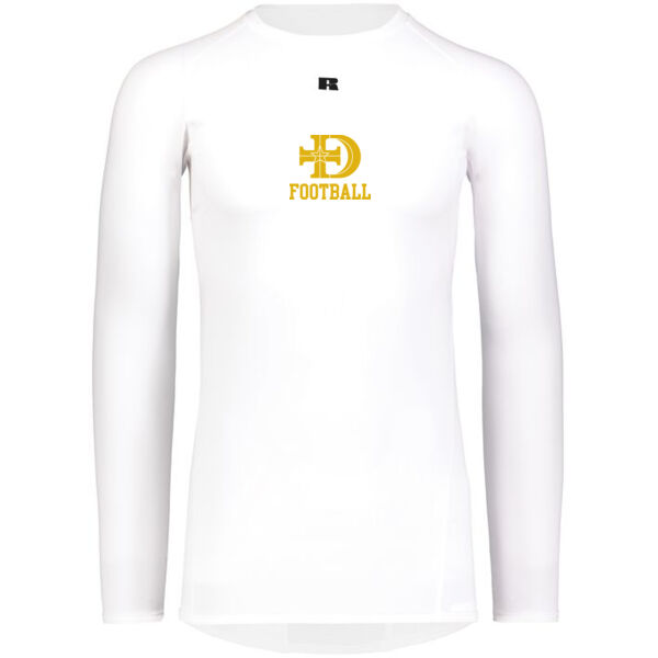 Russell - Coolcore Long Sleeve Compression Tee - Printed Logo ** Add Number for $5! ** Thumbnail