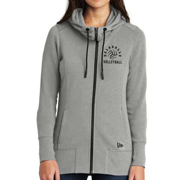 New Era® Ladies Tri-Blend Fleece Full-Zip Hoodie - Embroidered Logo ** Add Name for $5! ** Thumbnail