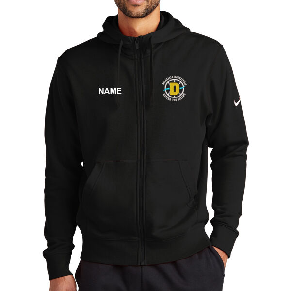 Nike Club Fleece Sleeve Swoosh Full-Zip Hoodie - Embroidered Logo ** Add Name for $5! ** Thumbnail