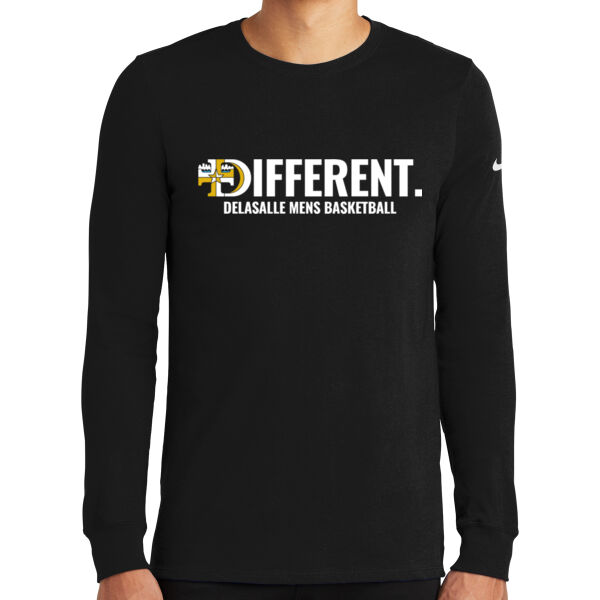 Nike Dri-FIT Cotton/Poly Long Sleeve tee - Printed Logo ** Add Number for $5! ** Thumbnail