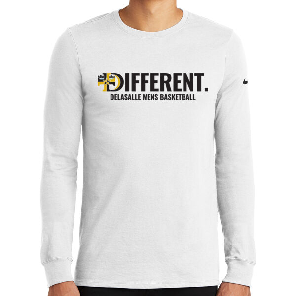 Nike Dri-FIT Cotton/Poly Long Sleeve tee - Printed Logo ** Add Number for $5! ** Thumbnail