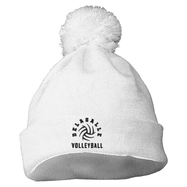 Augusta - Pom Beanie - Embroidered Logo Thumbnail