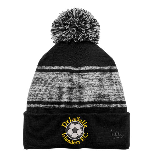New Era ® Knit Chilled Pom Beanie - Embroidered Logo Thumbnail