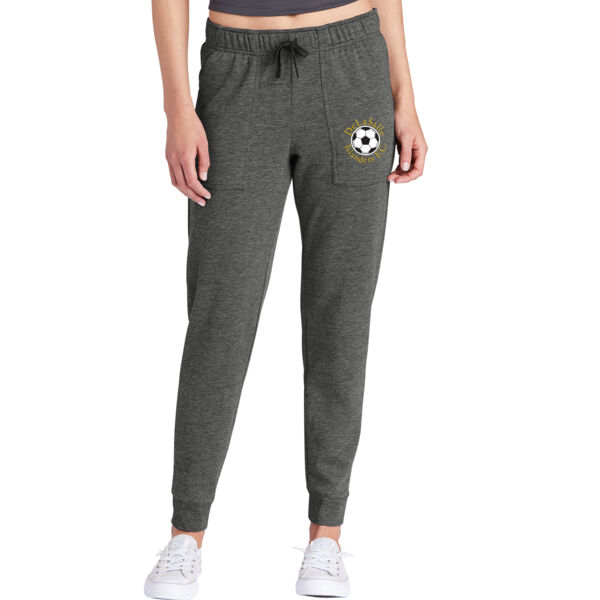 Sport-Tek ® Ladies PosiCharge ® Tri-Blend Wicking Fleece Jogger - Printed Logo Thumbnail
