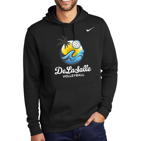 Nike Club Fleece Pullover Hoodie - Printed Logo Thumbnail