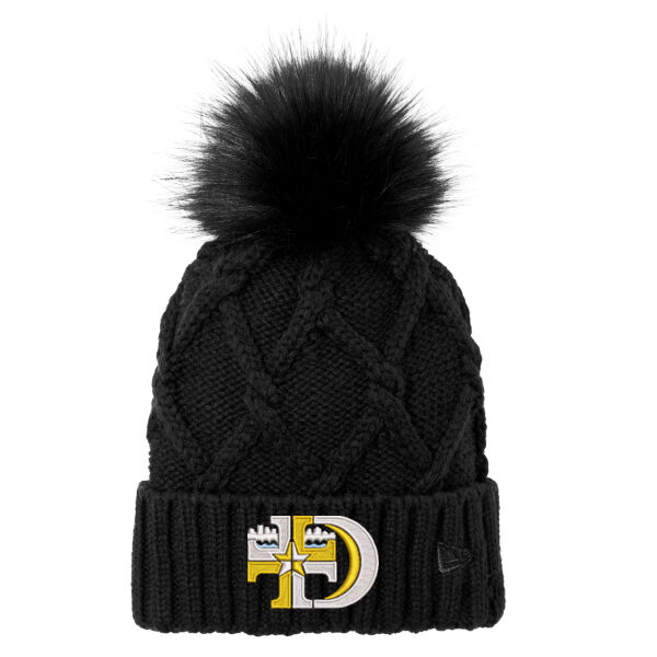 New Era ® Faux Fur Pom Beanie - Embroidered Logo Thumbnail