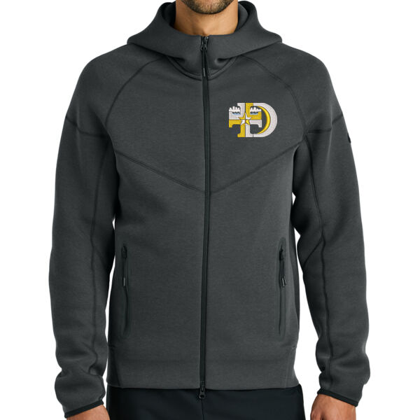 Nike Tech Fleece Full-Zip Hoodie - Embroidered Logo Thumbnail