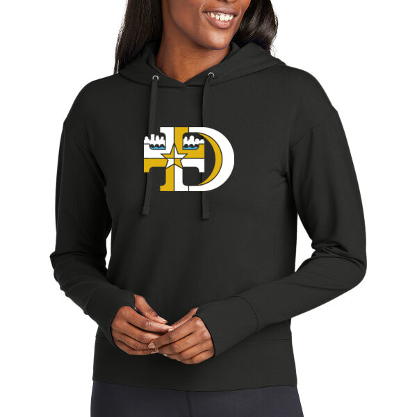 Sport-Tek® Women's Sport-Wick® Flex Fleece Pullover Hoodie - Printed Logo Thumbnail