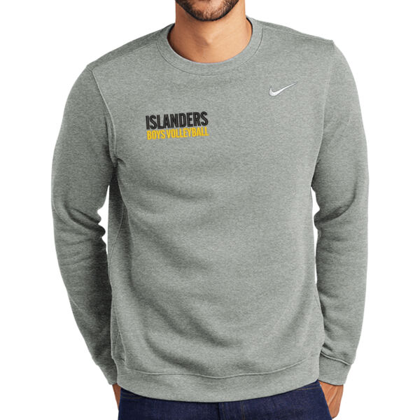 Nike Club Fleece Crew - Embroidered Logo **Add Name for $5! ** Thumbnail