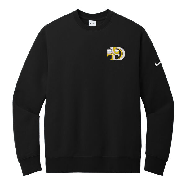 Nike Club Fleece Sleeve Swoosh Crew - Embroidered Logo Thumbnail