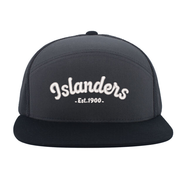 Pacific Headwear - 6-Panel Arch Trucker Snapback Cap - Embroidered Logo Thumbnail