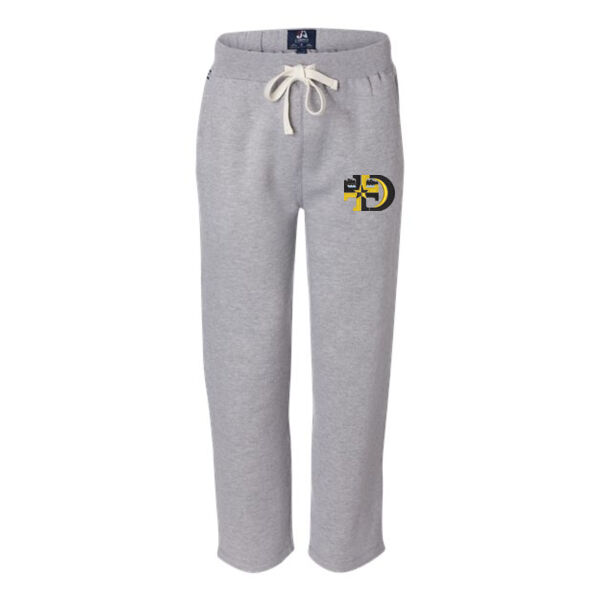 J. America - Men's Premium Open-Bottom Sweatpants - Embroidered Logo Thumbnail