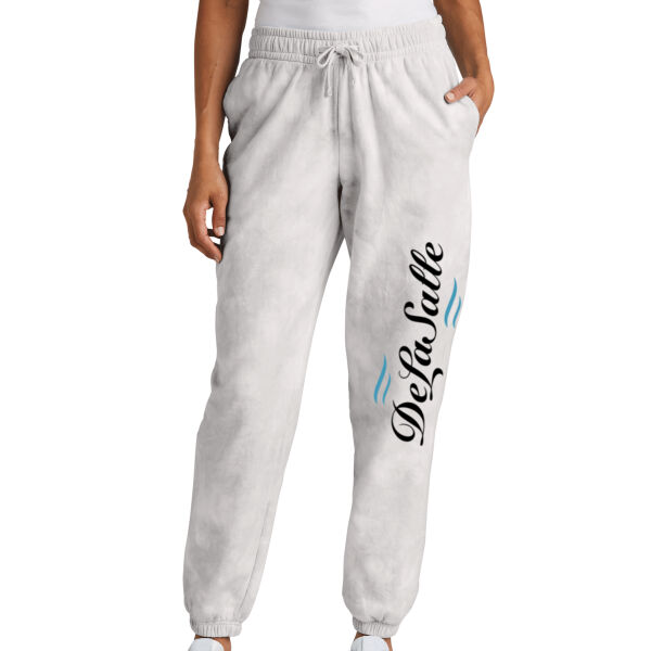Port & Co™ Women's Beach Wash® Cloud Tie-Dye Sweatpant - Printed Logo Thumbnail