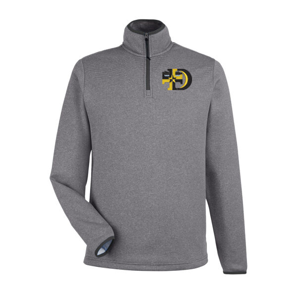 CORE365 - Venture Heathered Stripe Quarter-Zip Pullover - Embroidered Logo Thumbnail