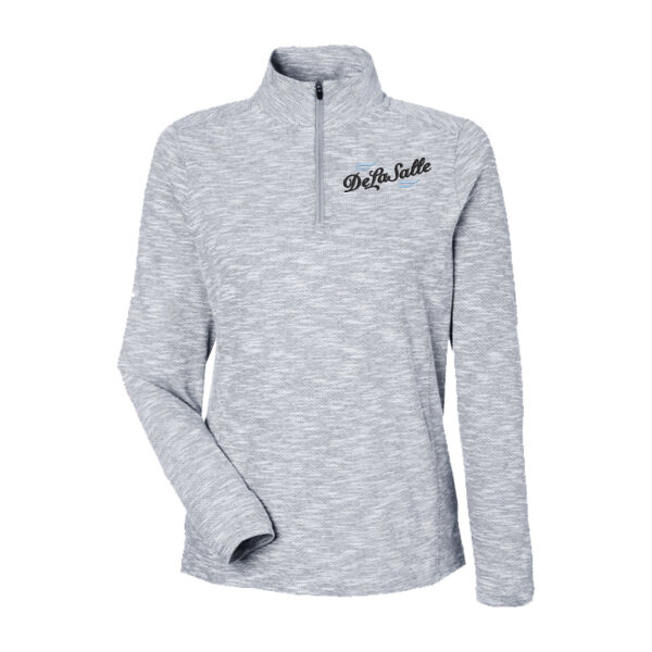 North End - Women's Eclipse Jacquard Quarter-Zip Pullover - Embroidered Logo Thumbnail