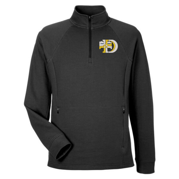 North End - Men's Rhythm Waffle Quarter-Zip Pullover - Embroidered Logo Thumbnail