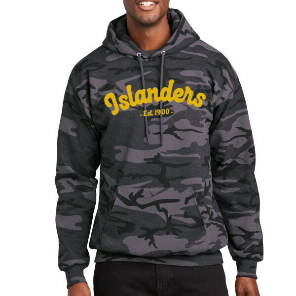 Port & Co™ Core Fleece Camo Pullover Hooded Sweatshirt - Printed Logo Thumbnail