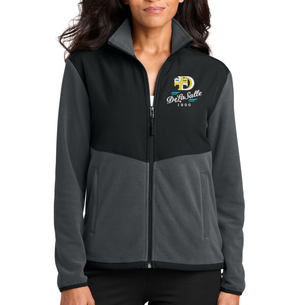Port Authority® Women’s Therma-Tek Fleece Jacket - Embroidered Logo Thumbnail