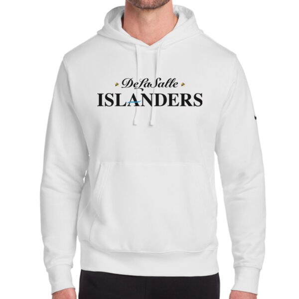 Nike Club Fleece Sleeve Swoosh Pullover Hoodie - Printed Logo Thumbnail