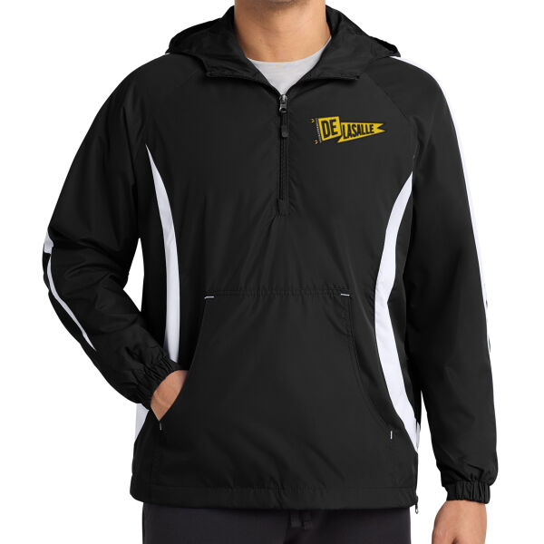 Sport-Tek® Colorblock Raglan Anorak - Embroidered Logo Thumbnail