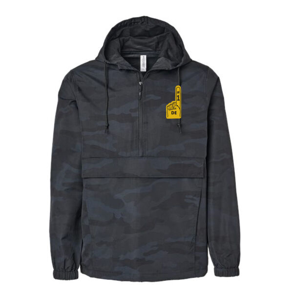 Independent Trading Co - Men's Nylon Anorak - Printed Logo Thumbnail