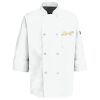 Button Chef Coat with Thermometer Pocket Thumbnail