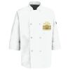 Button Chef Coat with Thermometer Pocket Thumbnail