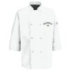 Eight Pearl Button Chef Coat with Thermometer Pocket Thumbnail