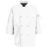 Eight Pearl Button Chef Coat with Thermometer Pocket Thumbnail