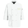 Eight Pearl Button Chef Coat with Thermometer Pocket Thumbnail