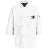 Eight Pearl Button Chef Coat with Thermometer Pocket Thumbnail