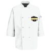 Eight Pearl Button Chef Coat with Thermometer Pocket Thumbnail